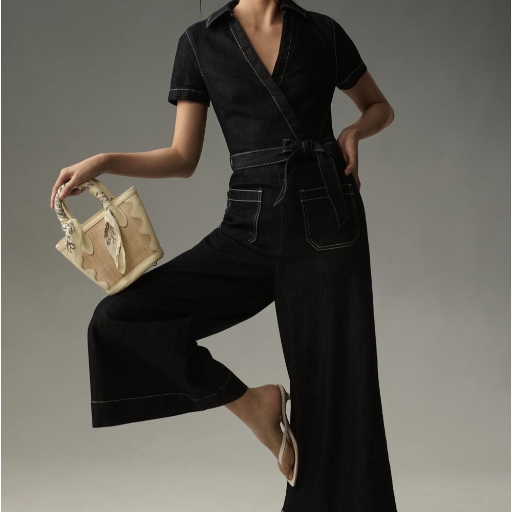 Maeve dark denim jumpsuit